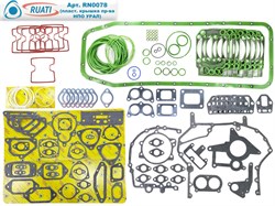 Комплект прокладок двигателя КАМАЗ ЕВРО-4, 5 Эконом под крышку пласт. Урал (53 наим. / 154 шт.: прокладки паронит+ кольца+ силикон/ 740.70-1002000-Э, 740.70-100*)  