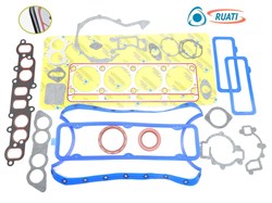 Комплект прокладок двигателя дв. УМЗ-4216 ЕВРО-3 для а/м Газель (19 наиминований, силикон+сальники, облицованная ГБЦ, арт.: 4216-1002064, GP.10240055, 4216.3906022-88)  Оптимум 