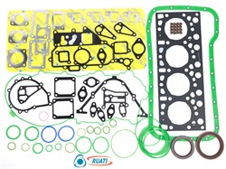 Комплект прокладок двигателя ЯМЗ 53443 Евро 5 силикон+металл (41 наиминование 80 шт.: уплот. кольца  + ГБЦ, к-т прокладок металл + пр. поддона + пр. клапанной ОЕ: 53443-2000005-01) Премиум (RUATI) RN0088 (53443-2000005-01)