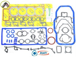 Комплект прокладок двигателя ЗМЗ-405, 409 полный под ГБО для а/м ГАЗ УАЗ (27 наим. 43 шт., облицованная металлом ГБЦ, силикон , паронит, сальники коленвала, 040503-39060221-00, 405.3906022-100, 040500-3906022-00, 405-3906022-05, 405.3906022) ОПТИМА RUATI RN1003