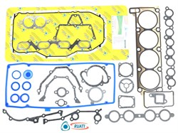 Комплект прокладок двигателя ЗМЗ-40524, 40904 Евро 3 полный а/м ГАЗ, УАЗ (металическая ГБЦ, силикон, паронит, 40524-3906022-03, 040624-3906022-00) ОПТИМА RUATI RN1008
