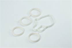 Прокладка коллектора ВАЗ 2110-2170, Приора, Калина дв. 1,6 (впускного) комплект, белый силикон (ПТП64) 2112-1008636/38