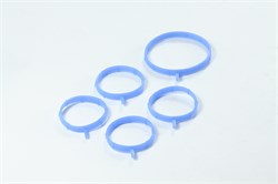 Прокладка коллектора ВАЗ 2170 (впускной) комплект, с электрон. педалью, синий силикон (ПТП64) 21127-1008638/616