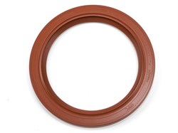 Сальник 120х150х12 а/м КАМАЗ коленчатого вала задняя (евро) (красный с конической губой/ FPM+MKB) Резинотехника г. Балаково ( ОЕ 7406.1005160МКВ ) 7406.1005160МКВ