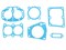 Набор прокладок компрессора а/м ЗИЛ, МАЗ, КРАЗ, УРАЛ 2-х цилиндрового с/о (5 наим. 6 шт., ПМБ-1, СИНИЙ, аналог: 130-350009-11 №1, 5336-3509012, 161.3509012 состав: 120-3509063, 130-3509103,  130-3509038, 130-3509043, 130-3509240) ЛЮКС, RUATI RN0124