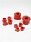 Комплект втулок стабилизатора МАЗ-54321 (к-кт 10 шт. полиуретан, красный) (ПТП64) 54321-2916030/28/28