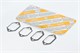 Набор прокладок Д 21 выхлоп.системы (4 поз.) инд.упак (Ростов) НПД-Д21-4